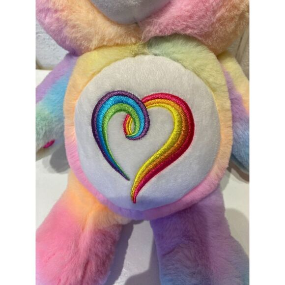 Care Bears Rainbow Heart Unlock the Magic Togetherness 14in Bear Plush Toy - Picture 10 of 12